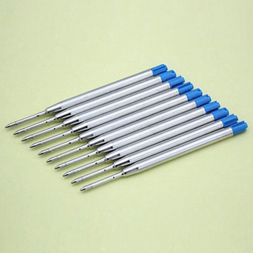 10 Stück 0,5 mm Schwarze/Blaue Tinte Nachfüllminen Kugelschreiber Fließend Schüler Schreibwaren Zeichnen Malen Marker Büro Schule Gelstifte