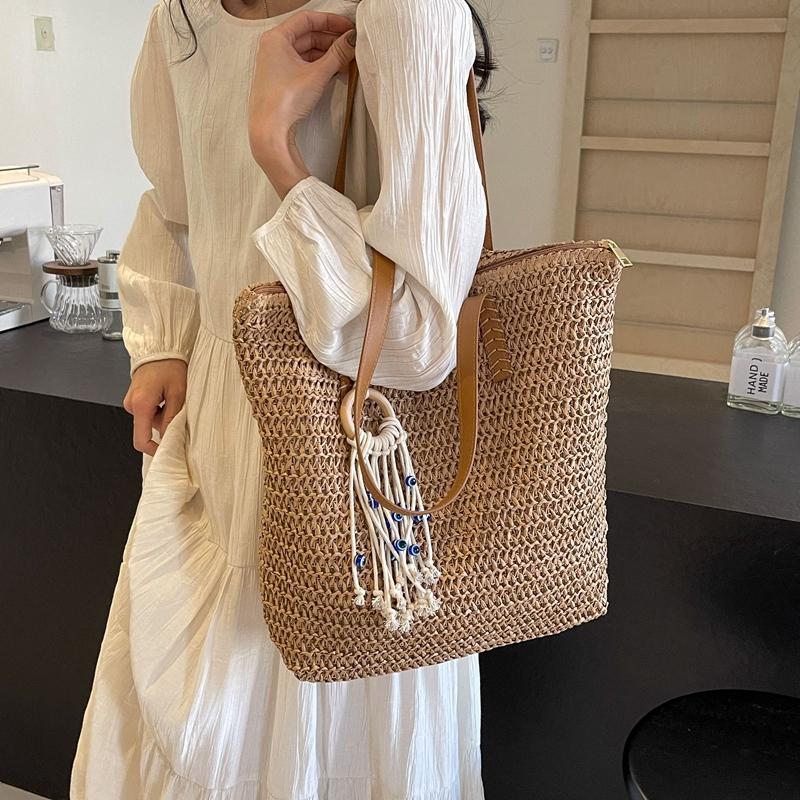 Женская тканая сумка большой емкости для подмышек — фото 9