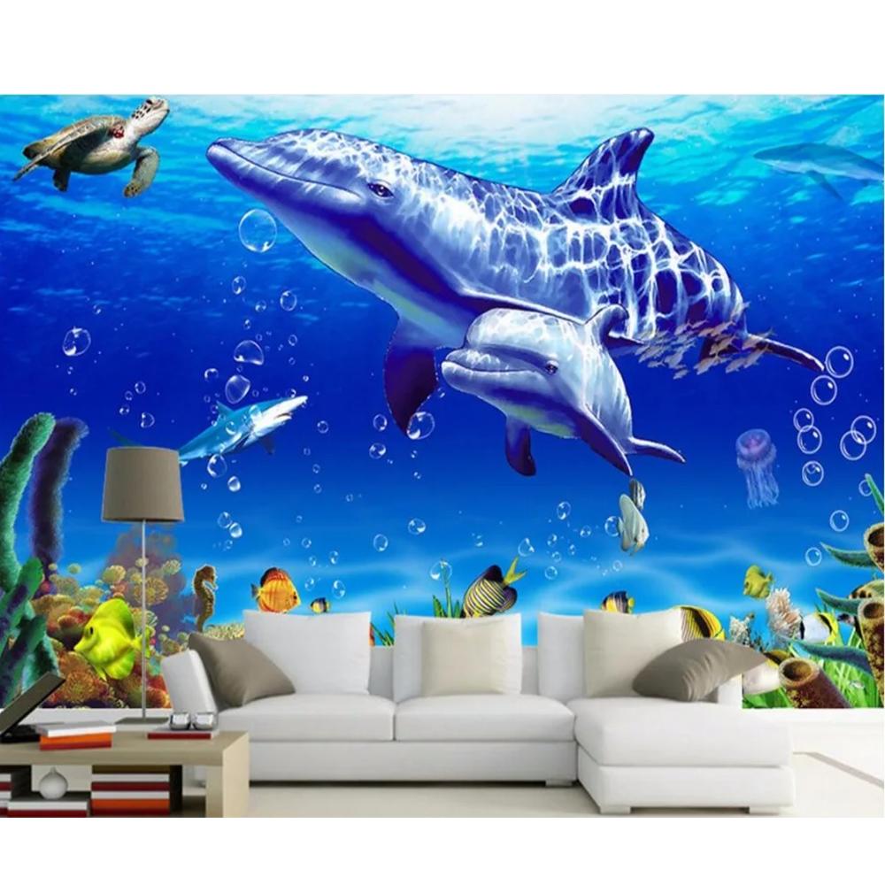 

Landscape Sea Whales Wall Papers Home Decor Painting 3d Wall Murals Wallpaper 200 cm(W) x 140 cm(H)