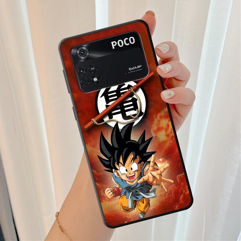 Dragon Ball Son Goku Cloud Black Soft Phone Cover Case for Xiaomi Poco F1 F3 X3 X4 X5 X7 Pro C61 C40 C50 M5 C71 M3 M4 M7 Pro C75