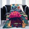 Buddha Yoga Blankets Fleece Sofa Throw Blanket Multi-function Throw Blankets for Couch Bedding Outdoor Throws Bedspread Quilt