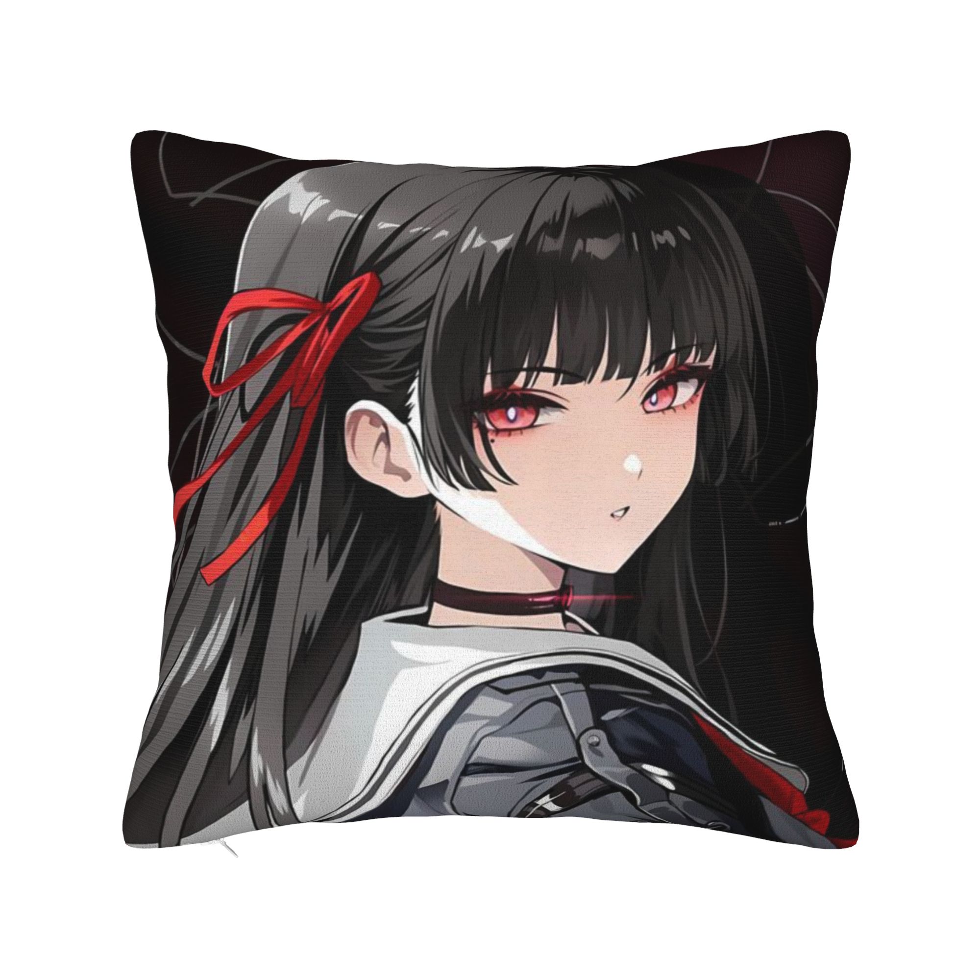 

Chisa Wuthering Wave Pillow Cover Retro Trendy Pillow Case For Sofa Couch Bed Living Room Square Cushion Cover Gift 12x12Inch