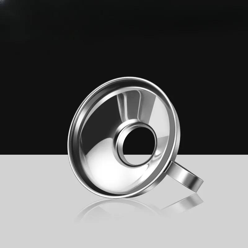 1PC Practical 2 Size Stainless Steel Wide Mouth Canning Funnel Salad Dressing Liquid Funnel Hopper Filter Kitchen Tools Gadgets