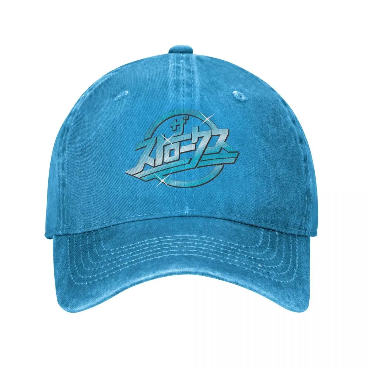 

Retro Strokes Rock Music Logo Baseball Cap Unisex Style Distressed Washed Snapback Hat Outdoor All Seasons Travel Caps Hat Adjustable чорний