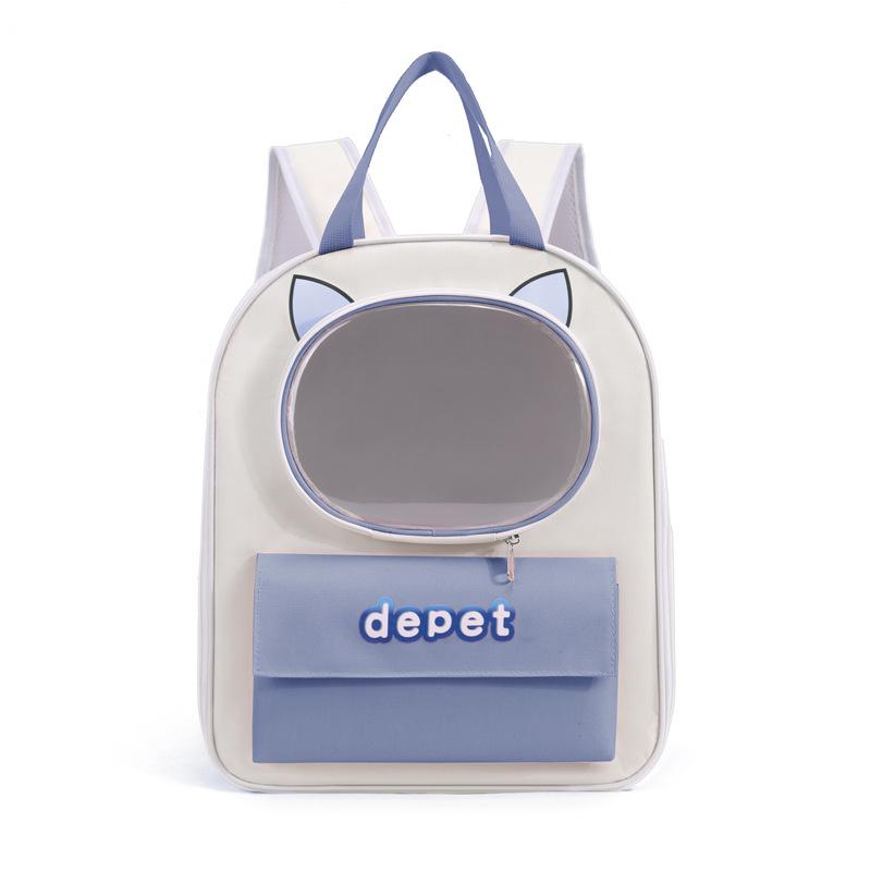 Cat bag, space capsule double - shoulder cat backpack, cat school bag,outdoor large - capacity dog bag