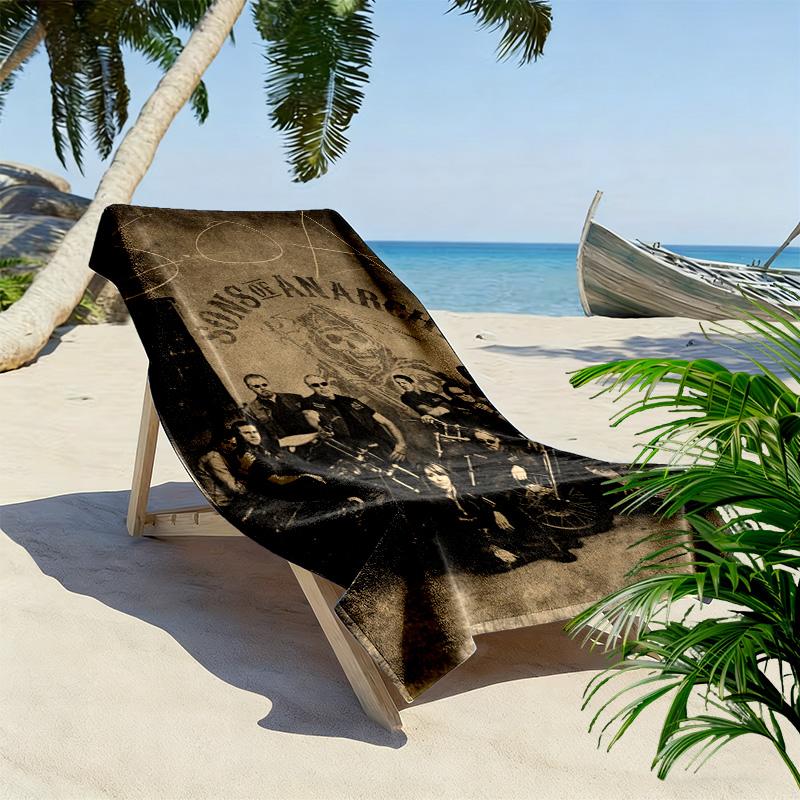 Rebellion Brotherhood beach towel soft Beach towel for vacation photos quick-drying swim towel Outdoor pool towel swim printing