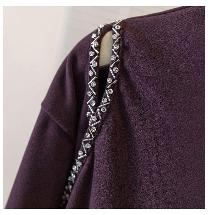 Top de Veludo com Strass de Gola Alta Dupla Face Plus Size para Mulheres - Emagrecedor, Camada Base Quente para Outono/Inverno.