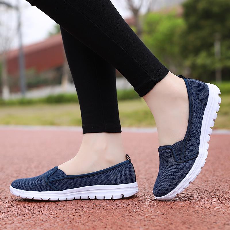 Women's Sports Casual Shoes Women's Shoes Mother's Shoes Walking Elderly Shoes Breathable Mesh Shoes