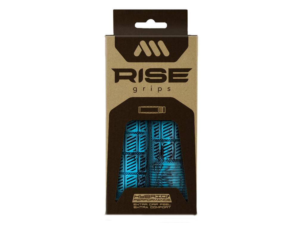 Estilo All Mountain AMS Puños para Bicicleta Puños Elevados Camuflaje Azul