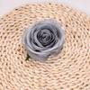Rose Head Artificial Flowers for Arrangement Decoration 5 Pcs - Gray
