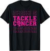 Tackle Football Pink Ribbon Breast Cancer Awareness Boys Kid T-Shirt
