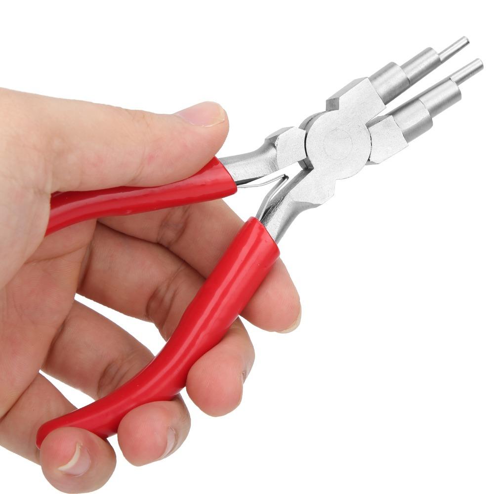 Round Mouth Bail Making Pliers 6-in-1 Jewelry Bail Pliers Wire Looping Pliers  For Jewelry Making