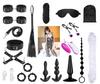 Meccol Adult SM Restraints for Erotic Sex Toys for SM Popular Secret Packaging 20-Piece Toys, Women, Play, Unisex, (Black)