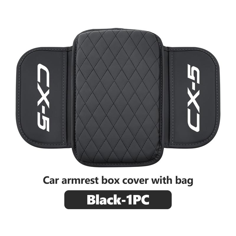 For Mazda Car Center Console Protector Cover Leather Armrest Box Cushion Pad CX5 MX5 CX7 Axela MS CX30 CX90 CX60 CX50 2 3 6 5