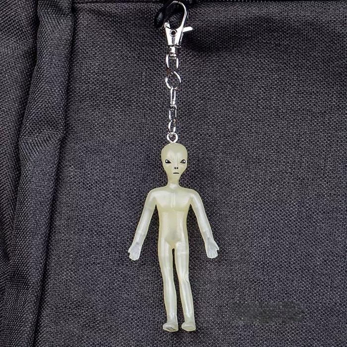 

Luminous Version Alien Rozwell Joint Mobile Iron Wire Doll Et Action Figures Keychain Pendant Fashion Bag Accessories Set Luminous version