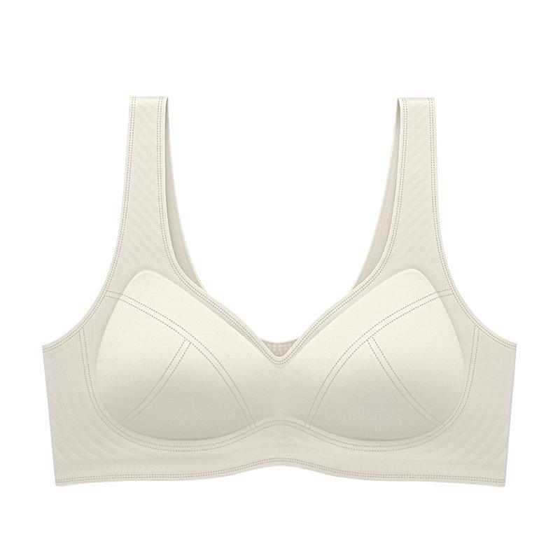 

Женский бесшовный беспроводной бюстгальтер Cloud-Feel - Удобный, средней толщины, с фиксированными чашками, в стиле жилета, предотвращающий провисание XL (38/85) Medium-Thin BCD Cup