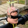 Harts Hjälmgris Motorcykelstyre Dekoration - Bedårande Cykeltillbehör för Friluftsentusiaster