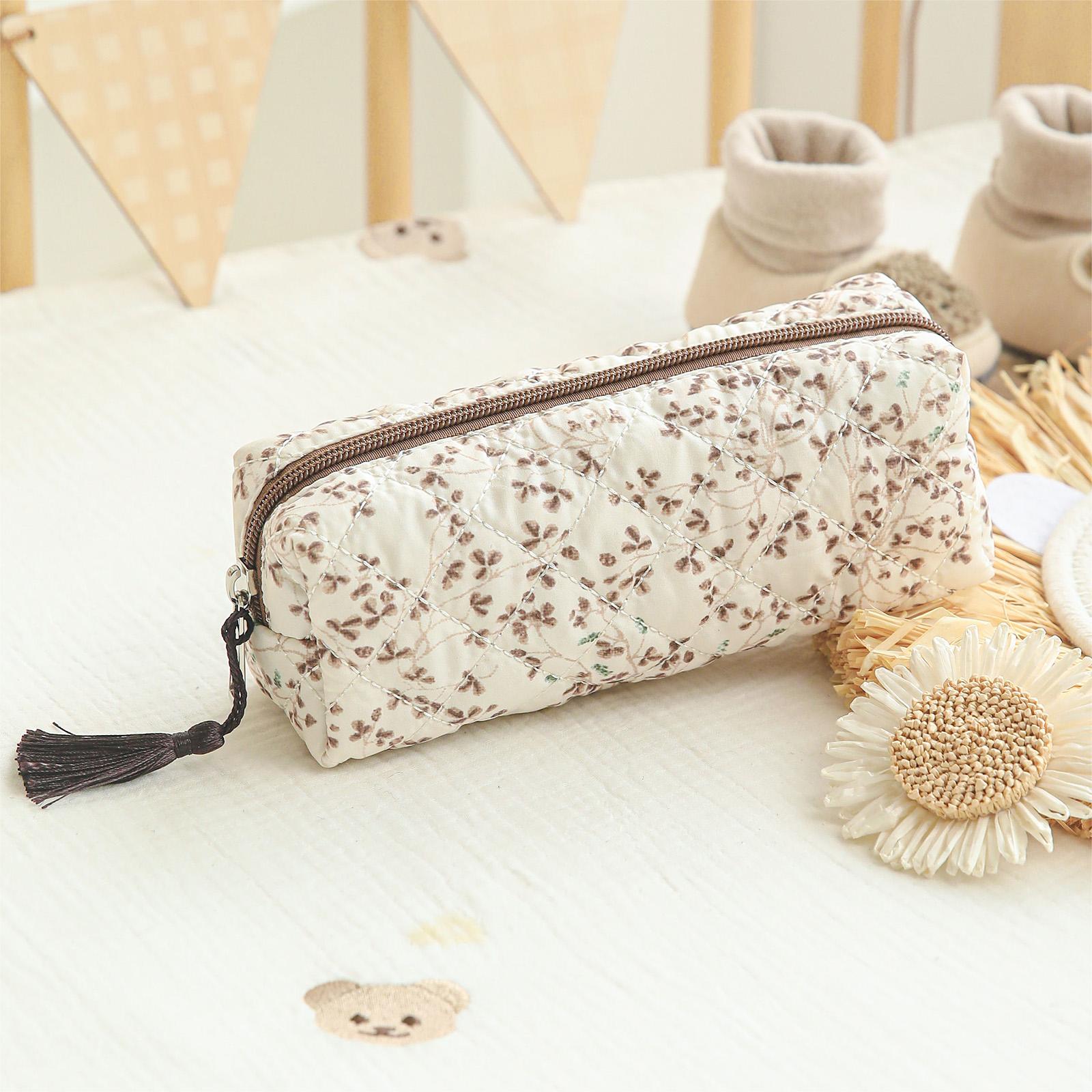

Women Floral Dustproof Makeup Bags with Zipper Cosmetics Toiletry Organizer Portable Storage Case for Work Daily Holiday Gifts