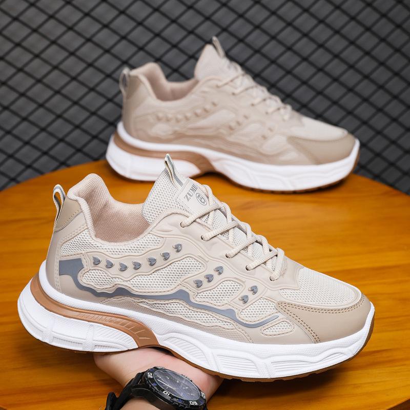 Young Student Running Men's Shoes for Spring New Mesh Sneakers Shoes Trendy Paired with Dad Shoes Trendy Casual Shoes for Men