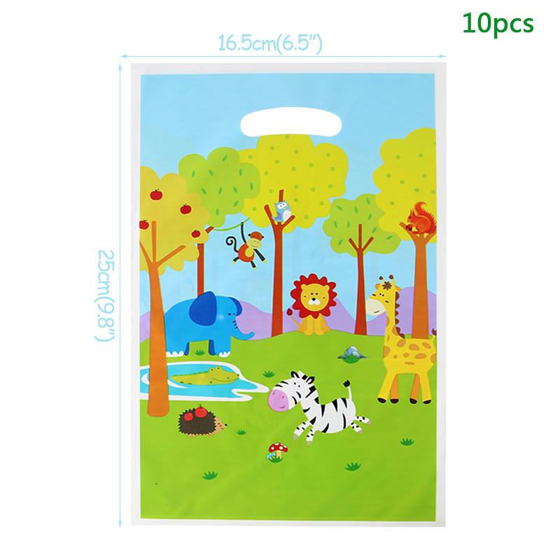 Safari Party Tableware Set Birthday Party Decoration Kids Plate Cups Hats Tablecloth Straw Animal Jungle Birthday Decor Supplies