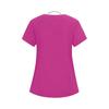 Women's Elastic Quick-Drying V-Neck Pocket Short-Sleeve Caregiver Work Uniform