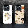 F-Charlie und Lola Cartoon Handyhülle Für IPhone 16 17 15 14 12 13 Pro Max Schwarze Farbe Stoßfeste Hülle
