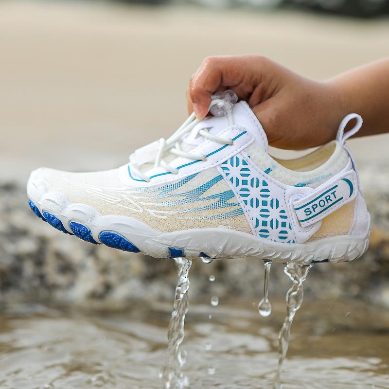 Barn Vann Sko Barn Aqua Sko Drenering Strand Sports Sandaler Hurtigtørkende Svøm barbeint Vade Båtliv Dykking Surfing joggesko