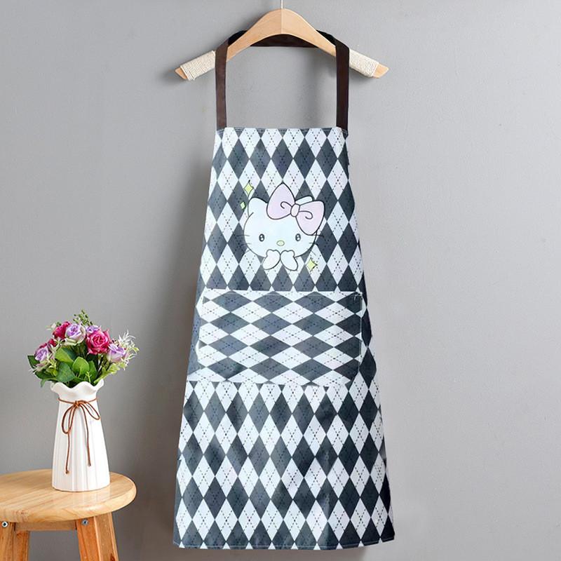 

Hello Kitty Pvc Apron Set Waterproof Oilproof Kitchen Cooking Cleaning Home Use Special Characters Included Blue B