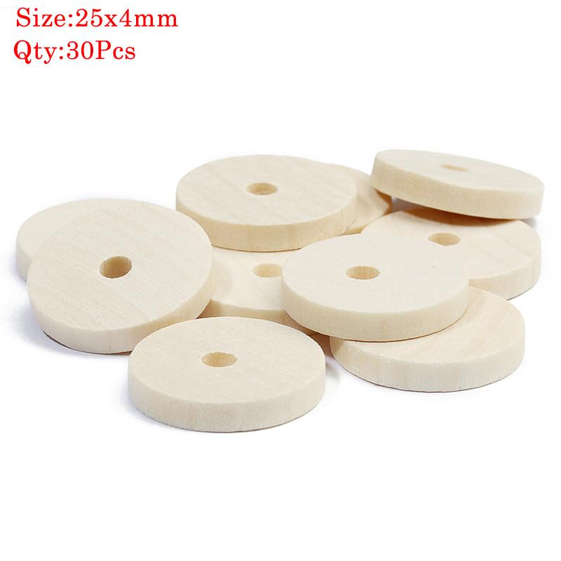 Natural Round Wood Beads Oval Loose Spacer Rosary Bead Large Hole Jewelry Bracelets Diy Unsex Charm Wholesale Supplies
