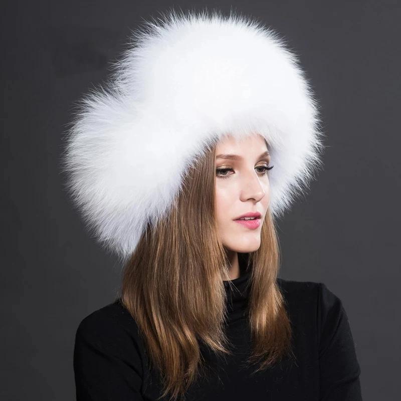 New hats Fox women Russian women Shanka pilot tripper snow hat