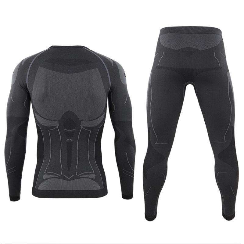 Men's Slim-Fit Warm Cycling & Running Fitness Set for Autumn/Winter