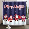 ZHL22Christmas Shower Curtain for Bathroom Waterproof Decoration with Hooks Weighted Lead Hem Heavy Duty Polyester Bath Curt2Ol%