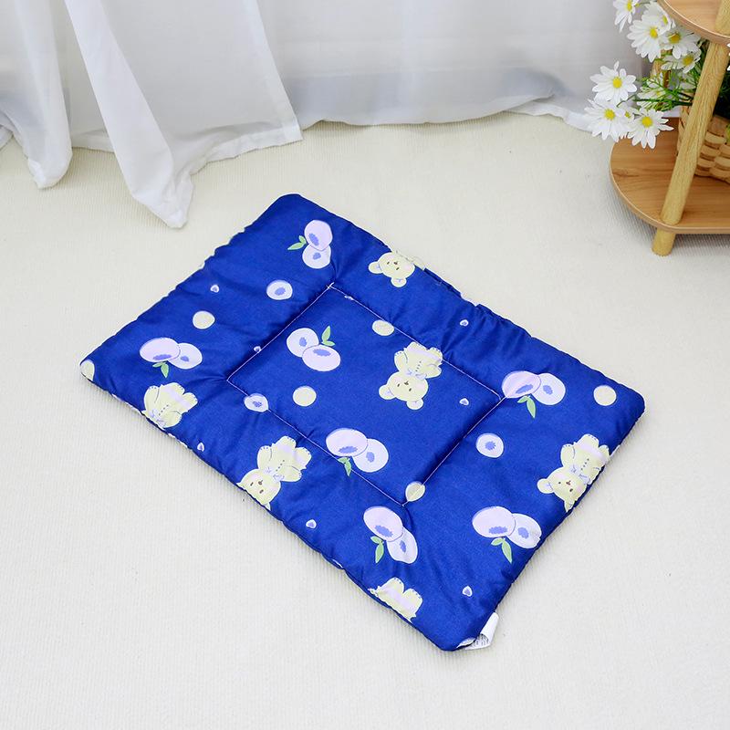 Washable Cotton Dog Bed Pad - Summer/Spring Cat Mattress for Air-Conditioned Rooms