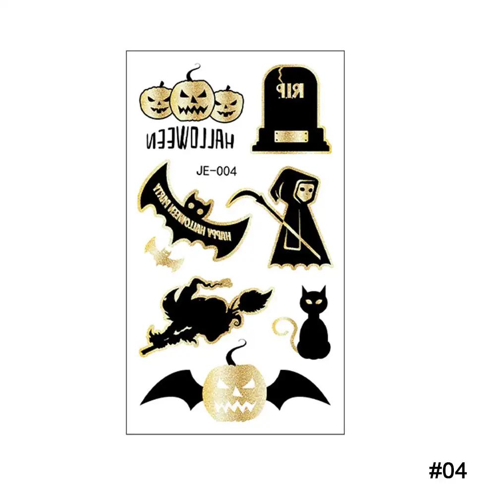 Shoulder Thorn Tattoo Sticker Halloween Cosplay Punk Fake Tattoo for Woman Man Clavicle Tatuajes Temporales Faux Tatouage Femme