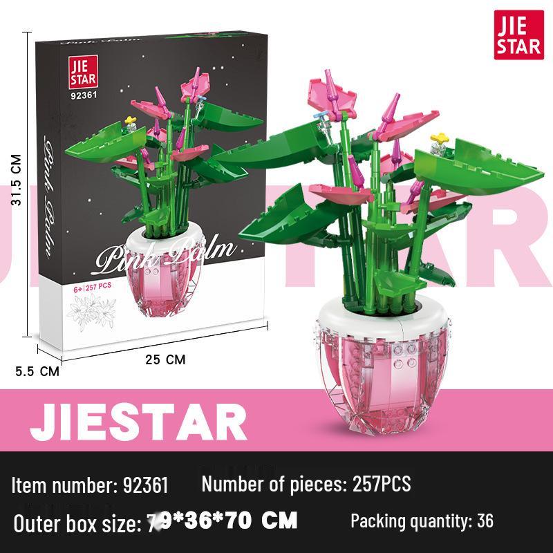 

Строительные блоки для букета роз: Креативная развивающая игрушка для девочек, совместимая с Lego