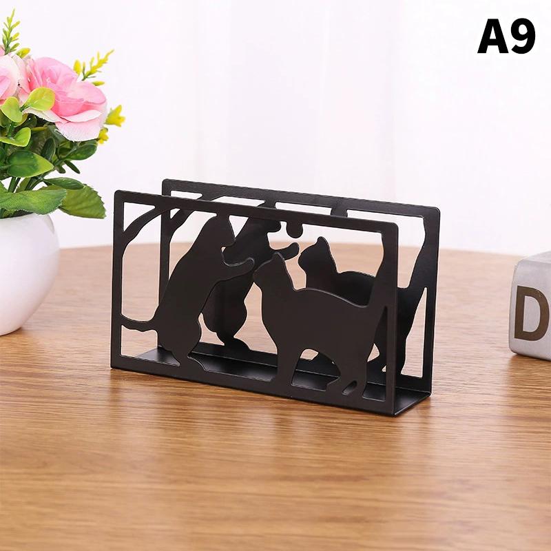 1Pc Elegant Iron Art Tissue Box Homestay Napkin Holder Kitchen Dining Tabletop Accessory For Home And Restaurant Use