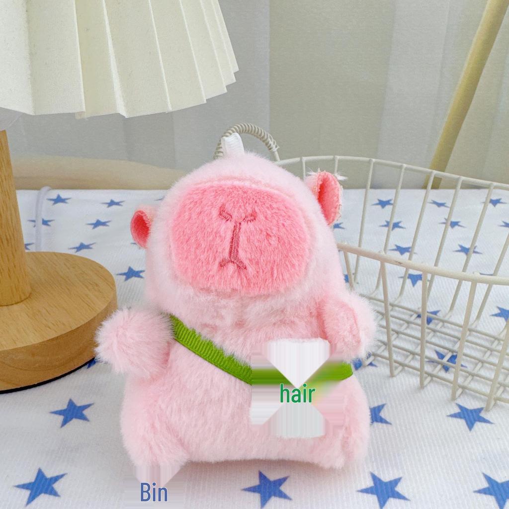 Capybara Hanger Pluche Sleutelhanger - Verjaardagscadeau Lappenpop