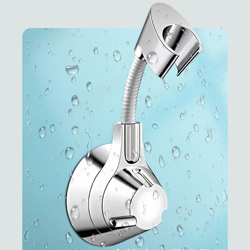 Suction Cup Shower Holder Adjustable Shower Head Holder Nozzle Handheld Holder Punch-Free Multi Angle Rotation Shower Bracket
