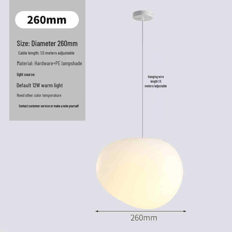 Milky White Round Pendant Lamp for Nail Salons, Cafes, Children's Clothing Stores, and Weddings