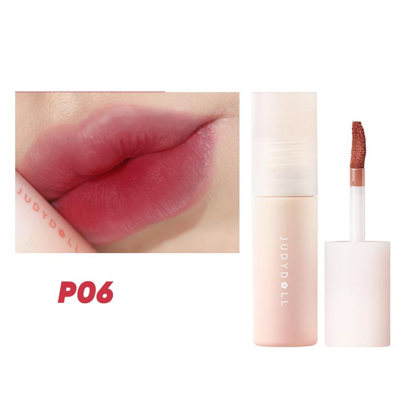 Lápiz labial Barro labial crema pequeña puré show blanco boca rojo caja ciega brillo labial mate