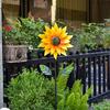 Sunflower Windmill Garden Stake Ornaments Outdoor Metal Wind Spinner Garden Patio Decoration for Garden Yard Patio Decor