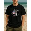 Europäische Größe Ganzjahres-T-Shirt aus reiner Baumwolle für Fans, Einfaches und Modisches Herren-, Herren-Freizeit-Kurzarm-Rundhals-Gemustertes Bedrucktes T-Shirt