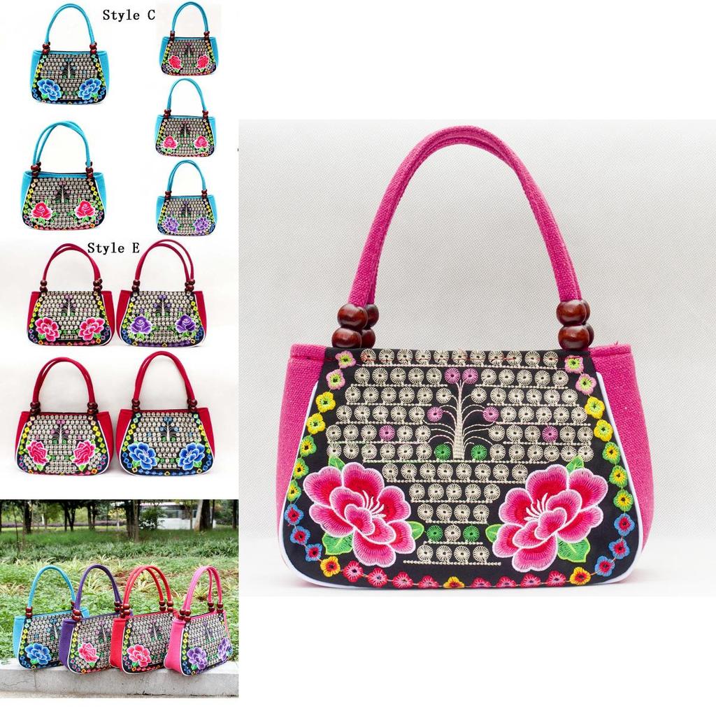 Intricately Designed Embroidered Fashion Yunnan Handbag In National Style For Women