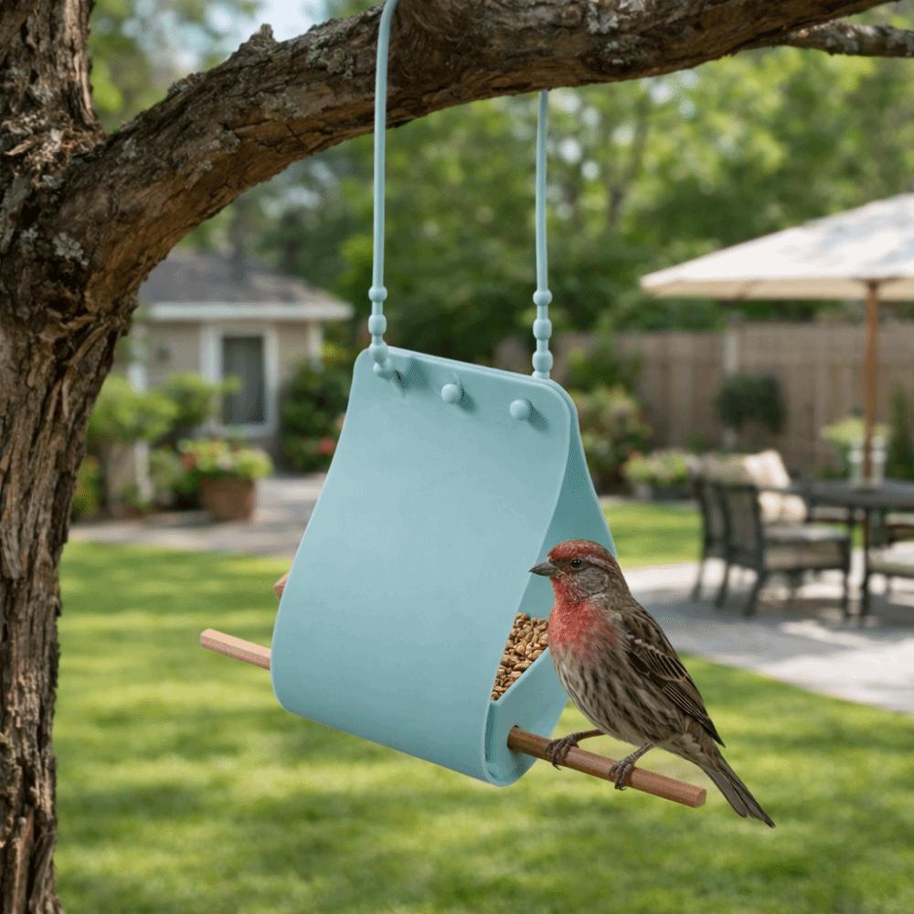 Waterproof Automatic Feeder Large Capacity Hummingbird Feeder Bird Feeding Tray Backyard