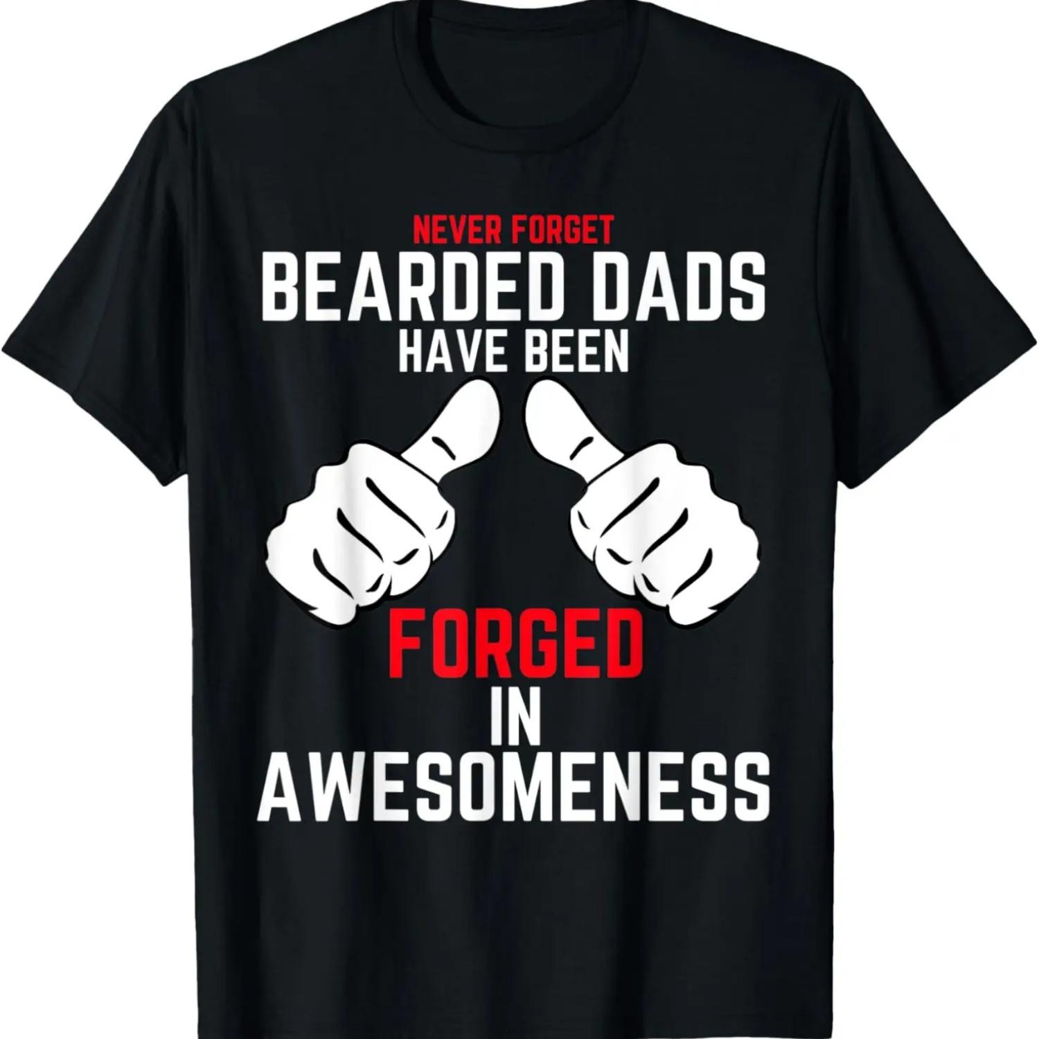 

Mens Bearded Dad Shirt Beard Funny Superhero Fathers Day Best Dad T-Shirt XXXXXL