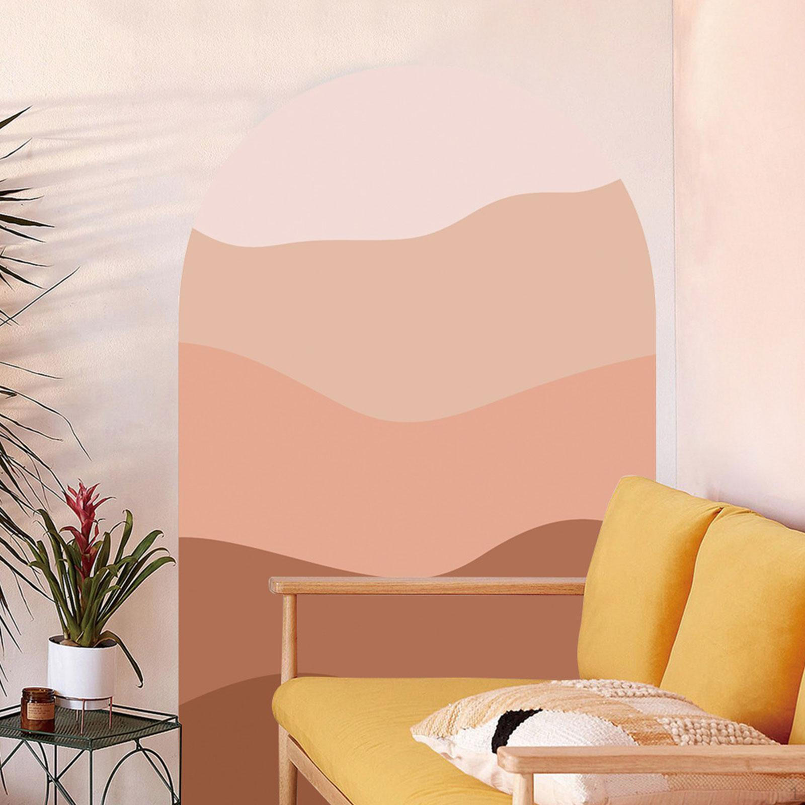 

Наклейка на стену в виде арки, фоновая наклейка в стиле бохо, водонепроницаемые обои из ПВХ для офиса