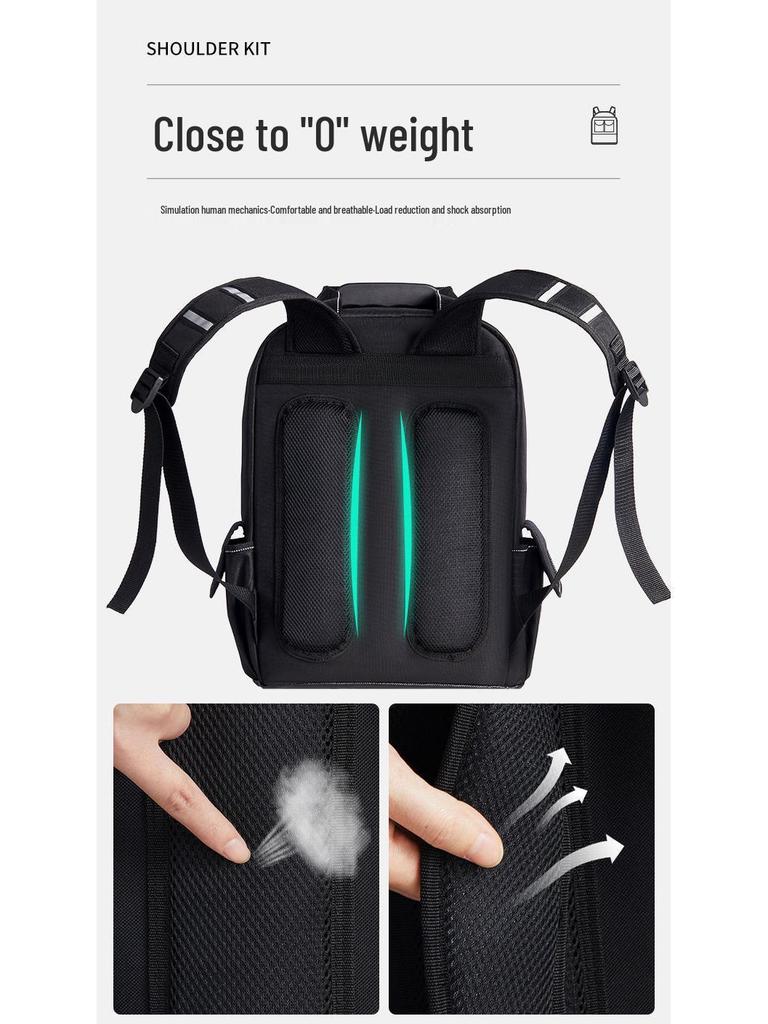 Heavy-Duty Double Shoulder Tool Backpack: Durable, Thickened, Multi-Functional, Large Capacity for Electrician Repairs