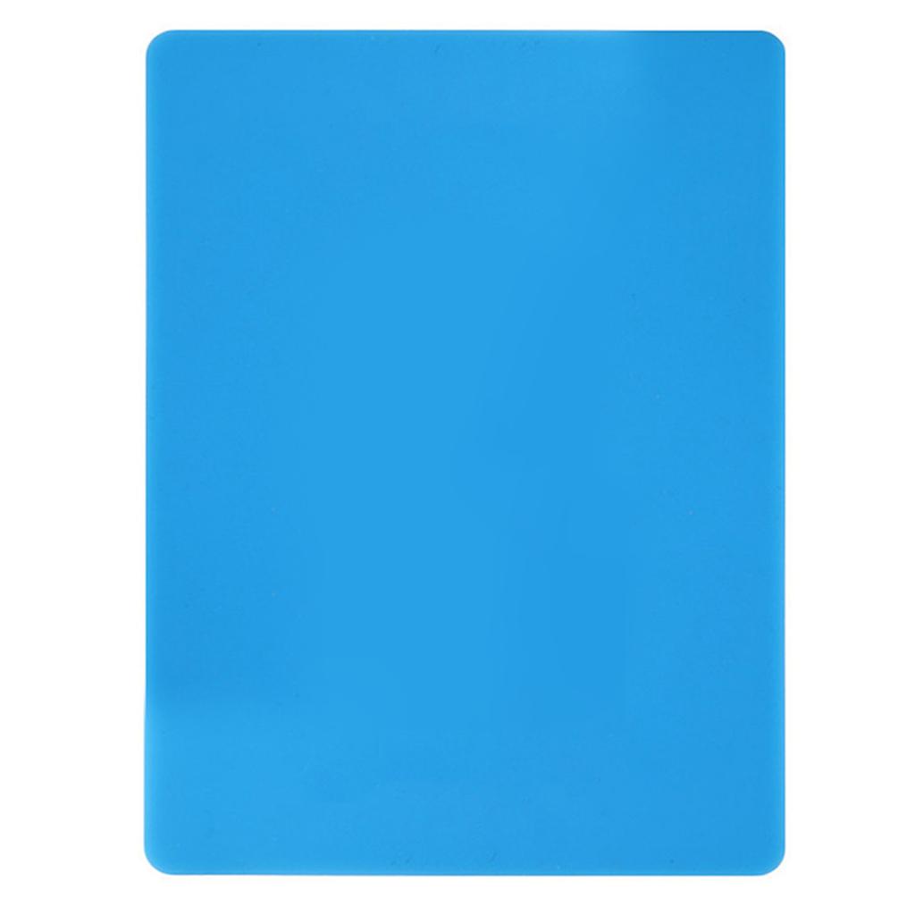 Silikonmatte for Håndverk Baking Kjøkkenbenk Resinformer Varmebestandig Ark Bordbrikke Blå