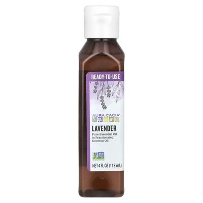 Pure Essential Oils, with Refined Coconut Oil, Lavender, 118 Ml (4 Fl Oz)