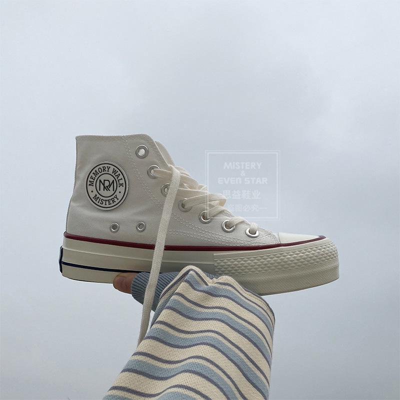 Platform canvas shoes female student Harajuku versatile board shoes 5615